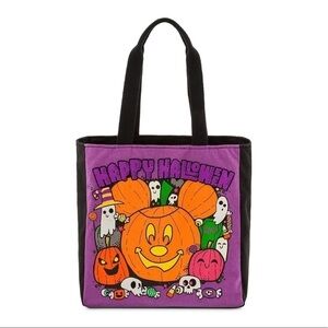 Mickey mouse halloween canvas tote bag
